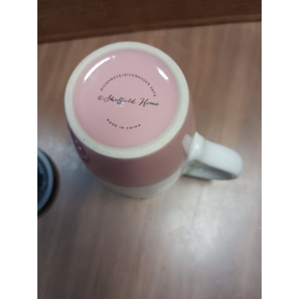 Tall Coffee Cup Mug With Lid "Pray more worry less" - Picture 6 of 6